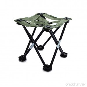 Wind Goal Portable Folding Stool Compact Ultralight Folding Stool with Carry Bag for Hiker Camp Beach Outdoor - B07F75VBQ8
