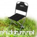 Yunhigh Portable Folding Stool with Back Aluminum Mini Fishing Chair Small Stool Seat Heavy Duty Foldable Lightweight for Backpacking Hiking Camping Picnic Travel - B07CZBTS8G