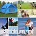 Bartonisen 4 Person Automatic Popup Tent for Beach or Camping with Floor Zipper Doors - B07B67QDW4