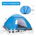 BATTOP 3-4 Person Water Resistant Camping Tent With Carry Bag for Backpacking 3 Season Ideal Shelter for Casual Family Camping Hiking Outdoor Use (Blue) - B07BF8VRHC
