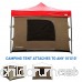 Camping Tent attaches to any 10'x10' Easy Up Pop Up Canopy Tent with 4 Walls PVC Floor 2 Doors and 4 Windows - solid Roof - Standing Tent - Family Room Tent - TENT FRAME AND CANOPY NOT INCLUDED - B01M3R6NUA