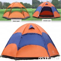 Double Layer Instant Family Tent 4-6 Persons Large Automatic Pop Up Camping Tents  Windproof and Rainproof Anti-UV Sun Shade Canopy for Outdoor  Picnic  Sports  Camping  Hiking  Travel & Beach - B07BQGWKQ6
