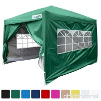 Quictent Silvox Waterproof 8x8' EZ Pop Up Canopy Gazebo Party Tent Green Portable Style - B00MAZD8ZW