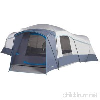 Spacious Family Sized 16-Person Weather Resistant Ozark Trail 23.5' x 18.5' Cabin Camping Tent  Gray and Blue - B06WVHH7R2
