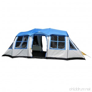 Tahoe Gear Prescott 12 Person 3-Season Family Cabin Tent - B00JF82Z1U