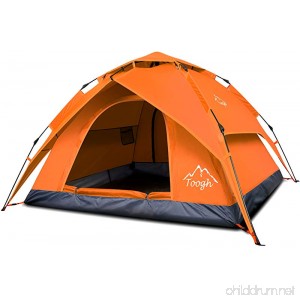 Toogh 2-3 Person Camping Tent 3 Seasons Backpacking Tents Hexagon Sun Dome Automatic Pop-Up Outdoor Sports Tent - B06ZZ32W86
