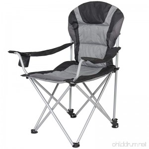 Best Choice Products Deluxe Padded Reclining Camping Fishing Beach Chair With Portable Carrying Case - B01CKM17OS