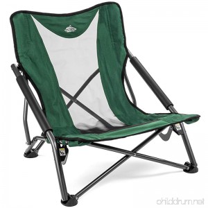 Cascade Mountain Tech Compact Low Profile Outdoor Folding Camp Chair - B07DR61XDD