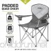 CORE Equipment Folding Padded Quad Chair with Carry Bag Gray - B01E45Z4Q6