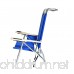 Deluxe 4 position Aluminum Beach Chair w/Canopy & Storage Pouch - B00E35C2WC