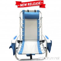 EasyGo Beach Chair – Heavy Duty Aluminum Backpack Beach Chair-4 Position Lightweight Folding Chair - B0759XPKXL