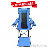 EasyGo Camping Chair – Lightweight  Foldable  Reclining Leg Rest Camping Chair – Camping Chair with Footrest - B0759ZHN5B