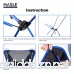 HASLE OUTFITTERS Camping Chairs Ultralight Chairs Moon Leisure Chair Folding camping chair for Travel Picnic Beach Fishing. - B07BDHM3RB