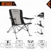KingCamp Heavy Duty Folding Arm Chair with Comfotable Tilted Back - B01D19MIOM