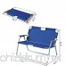 Outsunny 2-Person Folding Aluminum Love Seat Camping Chair - B0722R54DH