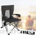 PORTAL Mesh Back Mountaineering Leisure Camping Quad Folding Chair with Cup Holder and Pouch - B073PQX3Z1