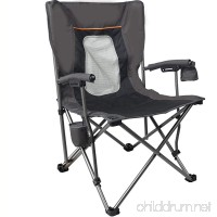 PORTAL Mesh Back Mountaineering Leisure Camping Quad Folding Chair with Cup Holder and Pouch - B073PQX3Z1