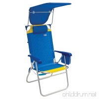 Rio Beach Hi-Boy High Seat 17" Folding Beach Chair With Canopy - B0757RDHKZ