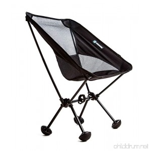 Terralite Portable Camp Chair. Perfect For Camping Beach Backpacking Hiking & Outdoor Festivals. Compact & Heavy Duty (Supports 350 lbs). Includes TerraGrip Feet- Won’t Sink in the Sand or Mud - B01E0HVYZI