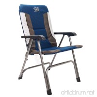 Timber Ridge Camping Chair Portable High Back with Carry Bag Easy Folding Padded for Outdoor Indoor  Lightweight Aluminum Frame  Support 300lbs - B06WGP41C1