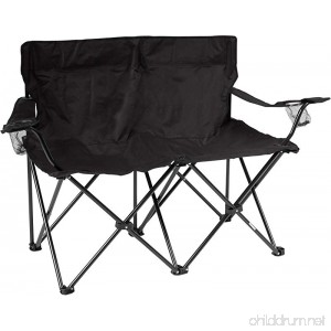 Trademark Innovations 31.5H Loveseat Style Double Camp Chair with Steel Frame - B00LWBI66G