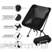 TrekUltra Portable Compact Lightweight Camp Chair with Bag - Ultralight Folding Camp Chairs - Great Beach Hiking Backpacking and Sporting Events Chair with Adjustable All Terrain Feet - B01M6869P2
