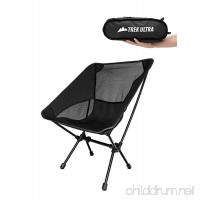TrekUltra Portable Compact Lightweight Camp Chair with Bag - Ultralight Folding Camp Chairs - Great Beach Hiking Backpacking and Sporting Events Chair with Adjustable All Terrain Feet - B01M6869P2