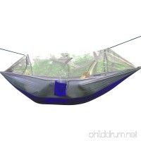 Camping Hammock  Rusee Mosquito Net Outdoor Hammock Travel Bed Lightweight Parachute Fabric Double Hammock For Indoor  Camping  Hiking  Backpacking  Backyard - B01EUUF8T8