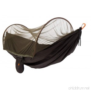 Camping Hammock with Mosquito Net - 400 lbs Capacity for Outdoor Hiking Backpacking Backyard Single & Double - B01NBVXWNW