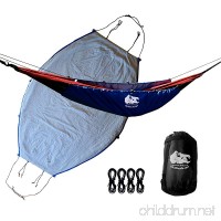 Chill Gorilla 40°F HAMMOCK UNDERQUILT BLANKET. Lightweight Fits All Camping Hammocks. Under Quilt Keeps You Warmer  Saves Space & Versatile. Camping Backpacking and Survival Gear. Eno Accessory BLUE - B073QMSWVC