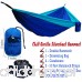 Chill Gorilla DOUBLE HAMMOCK WITH TREE STRAPS. Perfect for Backpacking Camping Travel Beach Yard. Portable Parachute Hammock. Easy to Setup. 126(L) x 78(W) Lightweight Ripstop Nylon. - B01LYOL6QH