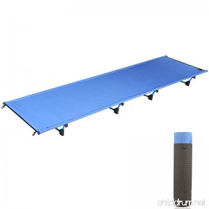 femor Ultra-lightweight Camping Cot Portable Collapsible Camping Bed Aluminium Alloy Military Folding Cot for Outdoor Activity 550 lbs Bearing 79x24 - B0744D3SFB