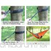 M MH ZONE Portable Hammock Best Lightweight Double Nylon Camping Hammock with Hammock Tree Straps for Backpacking Travel or camping. 118(L) x 78(W) - B0742GY385