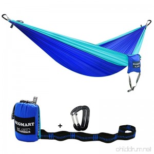 SEGMART Double Hammock with Two Tree Straps & Carabiners 600lbs - B071G8GSY1