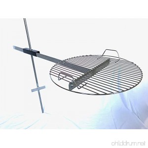 Camp Grill Heavy Duty Fully Adjustable for Outdoor BBQ over Open Fire - B072MLC4T1