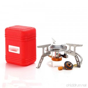 Camping Gas Stove Sacow Portable Folding Ultralight Gas Stoves Outdoor Backpacking Mini Stove with Piezo Ignition (3500W) - B07DWZMLF9