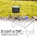 Dilwe Barbecue Grill Folding Stainless Steel Camping Camp Fire Grill with Storage Bag for Hiking Travel Picnic BBQ - B07DYJ3982