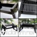 haide Charcoal BBQ Grill Folding Portable Stainless Steel Barbecue Grill for Outdoor Camping Cookouts - B076KD884Y