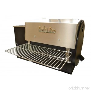 Pellet Pro® 34 x 12 Stainless Steel Folding Front Pellet Grill Shelf for Traeger Camp Chef etc. - B073K1HXV7