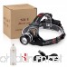 1800LM Rechargeable Headlamp CREE LED Zoomable Headlamp Flashlight T6 Head Lights LED for Camping black (18650/3 AAA Batteries Powered - Not included) - B075TZ79TH