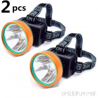 2Pcs Waterproof 50W 2600ft Bright Range Keep Working 26+hrs LED Headlamp Torch Outdoor Rechargeable Headlight for Camping Hunting Fishing high brightness Headlight (2pcs Pack) - B074CS4G45