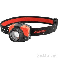 COAST FL85 615 Lumen Dual Color Pure Beam Focusing LED Headlamp with Twist Focus Hinged Beam Adjustment Hard Hat Compatibility and Reflective Strap  - B01BD4HDIS