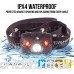 Flagship-X 2-Pack Phoenix Rechargeable IPX4 Waterproof LED Camping Headlamp Flashlight For Running (Cyan & Black) - B075HLJV85