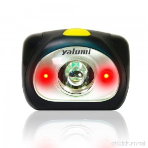 Headlamp Yalumi Spark with Advanced Aspherical LED Lens. 105 lumens design Bright as 140 lumens output energy saving Batteries Included - B01J7KRLGE