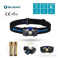 Olight h04 active headlamp flashlight OSRAM 120 lumens with red light powered by 2 x aaa batteries black - B075S5V1ZQ