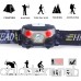 SUPERBRIGHT Rechargeable LED Headlight QPAU Helmet Light Red Lights Adjustable Strip for Cycling  Running  Walking  Camping  Fishing  Hiking  Hunting and More Activity - B01ESVKF42