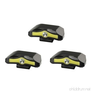 X-BALOG 3 Pack 350 Lumens LED Cap Light Clip Headlamp 2 Modes Rotatable COB Ball Hat Lamp Power by 3XAAA Batteries for Reading Fishing Working Walking the Dog - B0747PJW2W