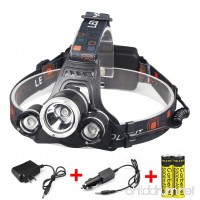 X.Store 8000 Lumens Headlamp LED Flashlight Bright Headlight Torch with 18650 Rechargeable Batteries and Wall Charger for Outdoor - B071Z4ZXVP