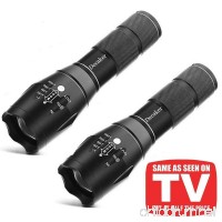 2Pcs Tactical Flashlight with Magnetic Base & Zoom Function TacLight As Seen on TV Military Grade 5 Light Modes Magnetic Tactical Torch - B075JCNJJK