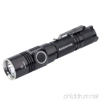 Cree XP-L LED 1050 Lumens Tactical Flashlight Soonfire DS30 USB Rechargeable Waterproof Flashlight With Battery Beam Distance 335 Meters (Small) - B075DNXSKG